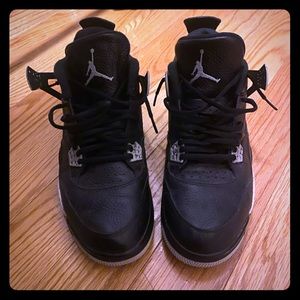 Black and grey Jordan’s